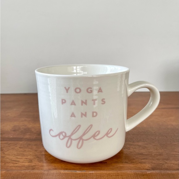 YOGA PANTS AND COFFEE 16oz Stoneware Coffee Cup Mug by Opalhouse - Picture 3 of 7
